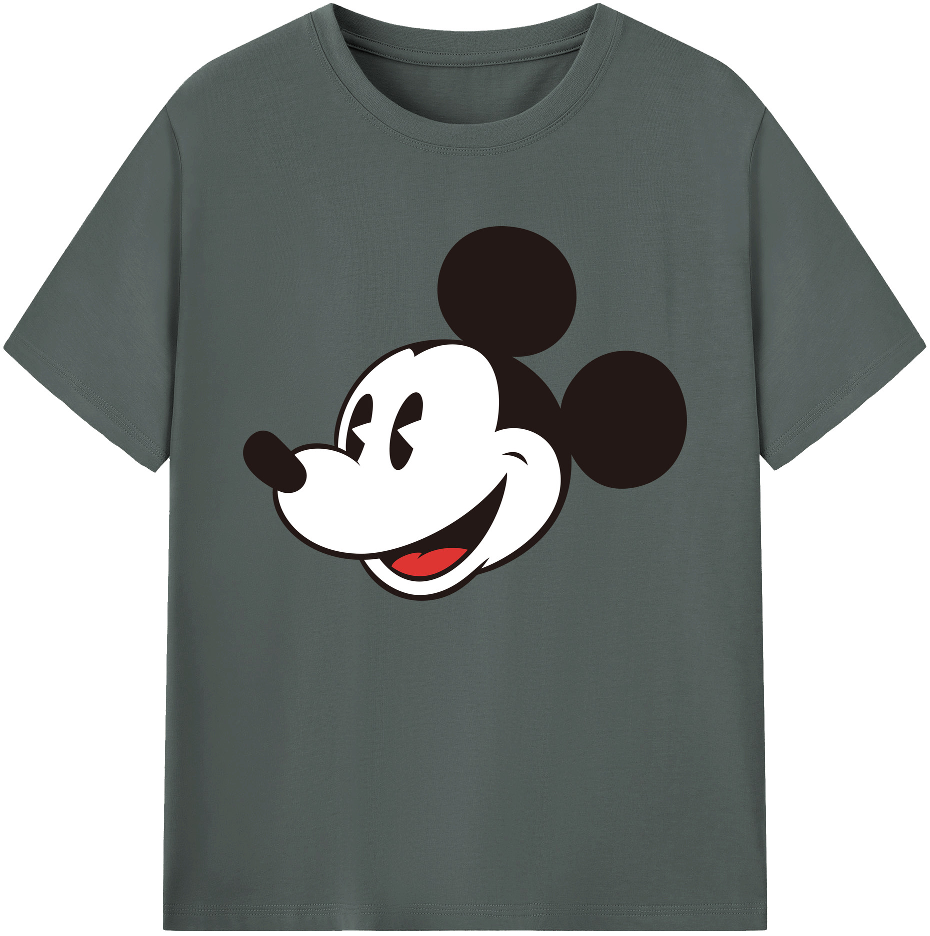 ミッキーマウス Mickey Mouse 綿100％ メンズ半袖Tシャツ｜肌触りやわらか＆通気性